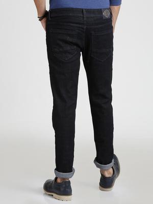 blue cotton blend plain jeans - 15728251 - Standard Image - 3