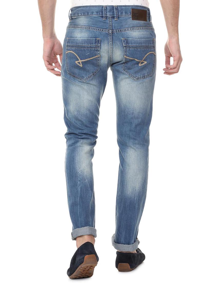 blue cotton ripped jeans - 15728254 - Zoom Image - 3