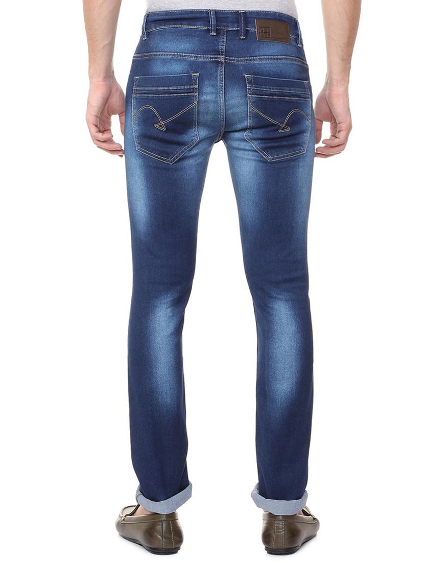 blue cotton washed jeans - 15728255 - Zoom Image - 3