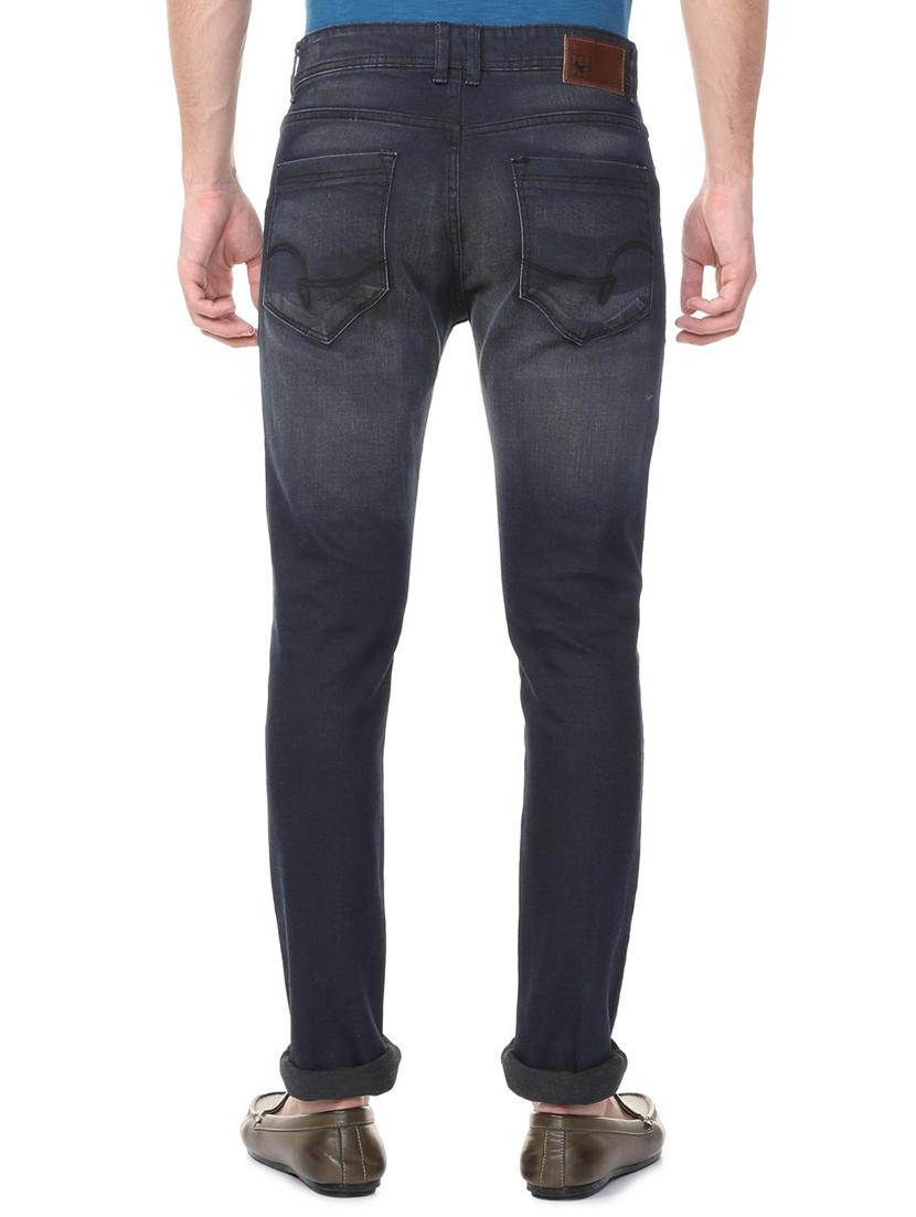 grey cotton blend washed jeans - 15728259 - Zoom Image - 3