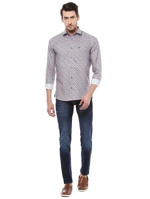 blue cotton blend washed jeans - 15728277 - Standard Image - 3