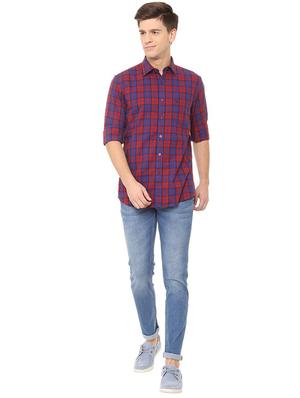 blue cotton blend washed jeans - 15728288 - Standard Image - 3