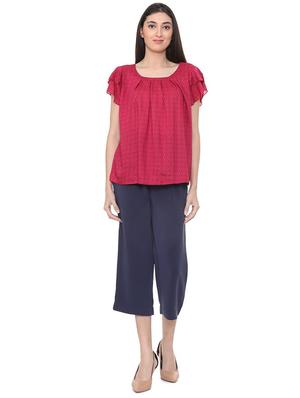 layered sleeve pleated top - 15728392 - Standard Image - 3