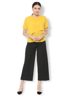keyhole back asymmetric overlay top - 15728422 - Standard Image - 3