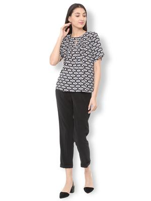 pleat detail keyhole neck top - 15728431 - Standard Image - 3