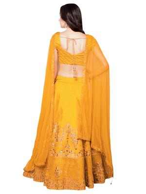 Embroidered flared lehenga - 15728438 - Standard Image - 3