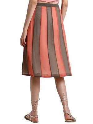 paneled a-line skirt - 15728477 - Standard Image - 3