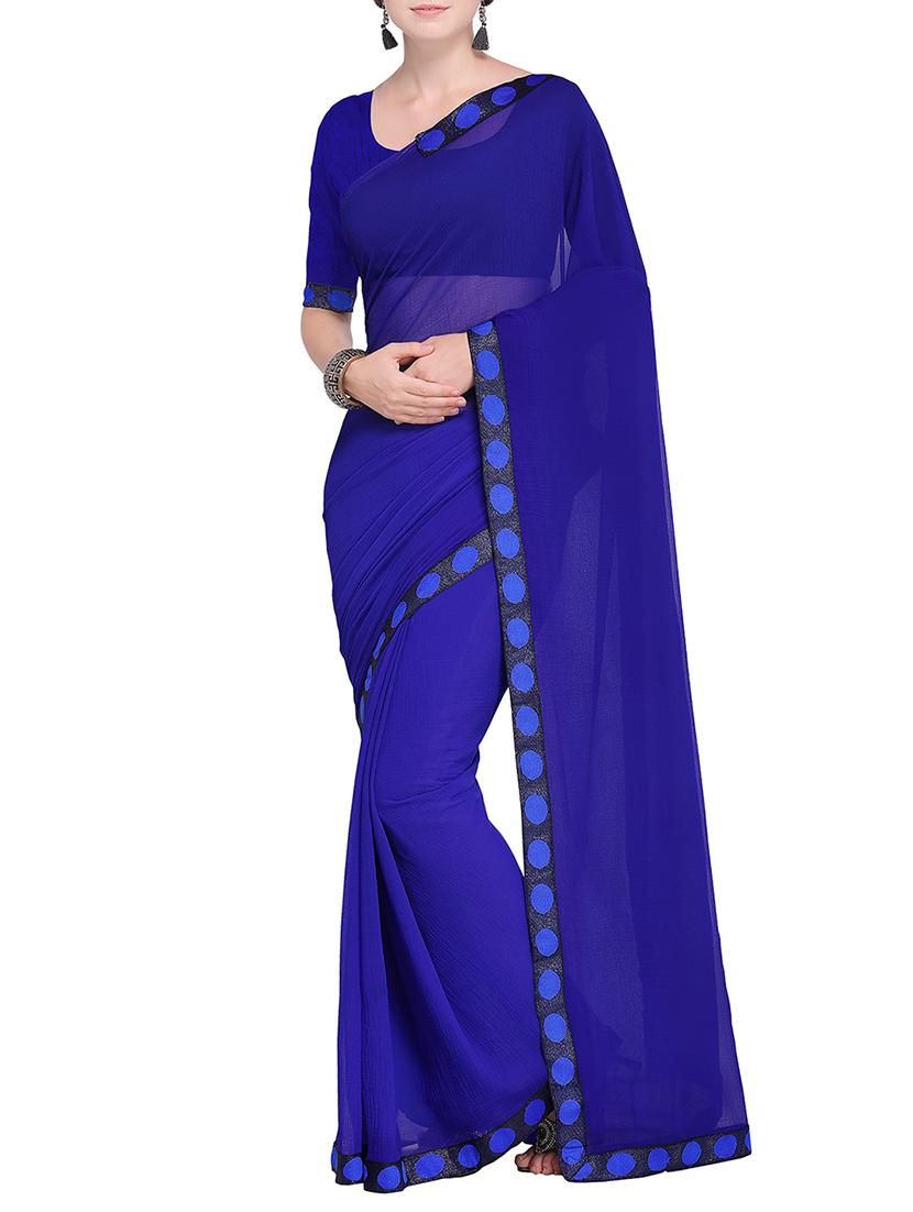 Combo Of 2 Multicolor Printed Saree with blouse - 15728701 - Zoom Image - 6