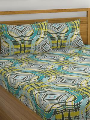 Cotton Double Bedsheet with 2 Pillow Covers - 15728928 - Standard Image - 3