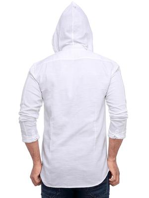 white cotton casual shirt - 15729146 - Standard Image - 3