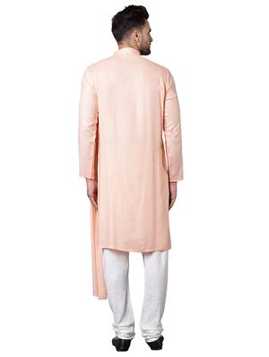 orange rayon long kurta - 15729277 - Standard Image - 3