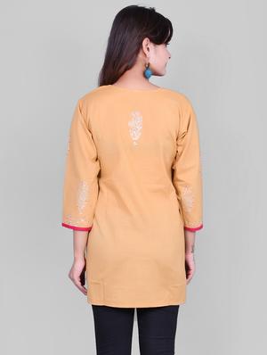 Printed straight kurti - 15729332 - Standard Image - 3