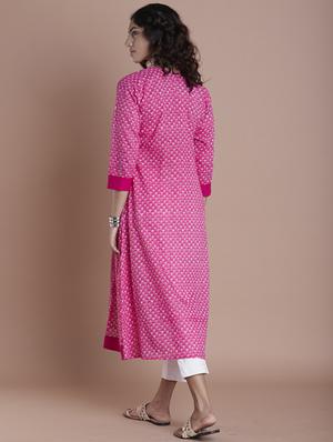 Layered printed kurta - 15729334 - Standard Image - 3