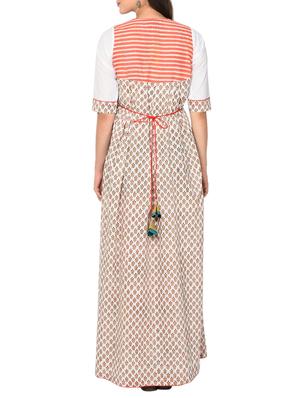 Printed flare kurta - 15729522 - Standard Image - 3