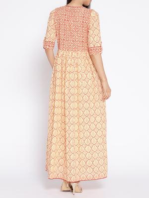 flared printed kurta - 15729532 - Standard Image - 3