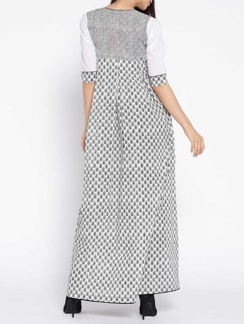 flared printed kurta - 15729533 - Zoom Image - 3