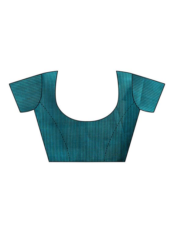 conversational printed saree with blouse - 15729596 - Zoom Image - 3