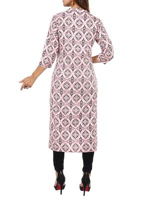 Printed straight kurta - 15729637 - Standard Image - 3