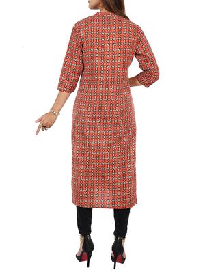 Printed straight kurta - 15729638 - Standard Image - 3
