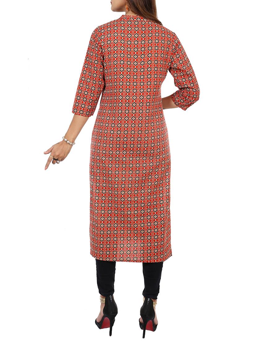 Printed straight kurta - 15729638 - Zoom Image - 3