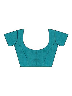 geometrical bhagalpuri saree with blouse - 15729653 - Standard Image - 3
