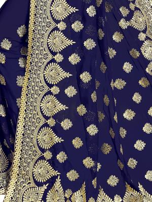 floral embroidered saree with blouse - 15729740 - Standard Image - 3