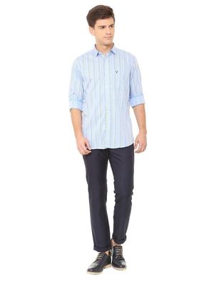 blue cotton casual shirt - 15729829 - Standard Image - 3
