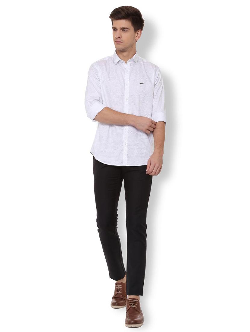 white cotton casual shirt - 15729831 - Zoom Image - 3