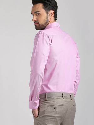 pink cotton formal shirt - 15729848 - Standard Image - 3