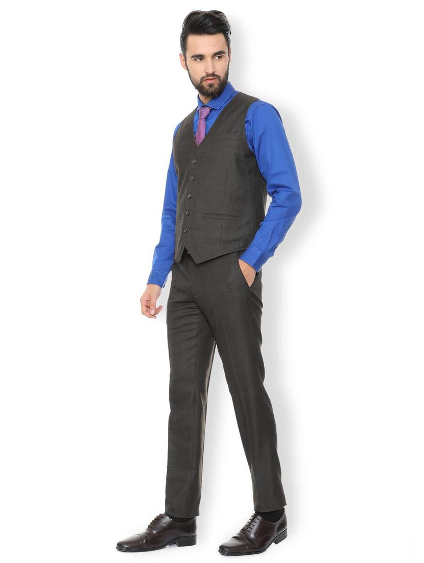 grey cotton 4-piece suit - 15729890 - Zoom Image - 3