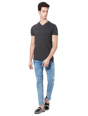 grey cotton blend t-shirt - 15729943 - Standard Image - 3