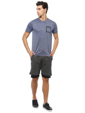 blue polyester t-shirt - 15729947 - Standard Image - 3