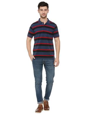 blue cotton blend pocket t-shirt - 15729962 - Standard Image - 3