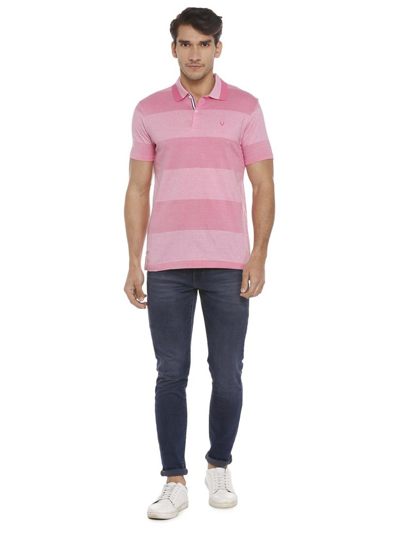 pink cotton polo t-shirt - 15729963 - Zoom Image - 3