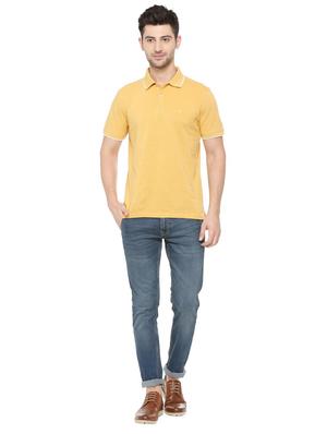 yellow cotton polo t-shirt - 15729971 - Standard Image - 3