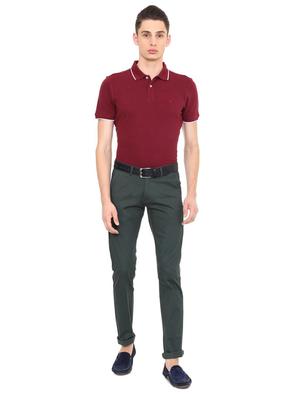 maroon cotton polo t-shirt - 15729984 - Standard Image - 3