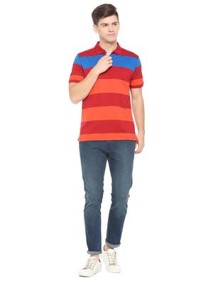 multi colored cotton polo t-shirt - 15729996 - Standard Image - 3