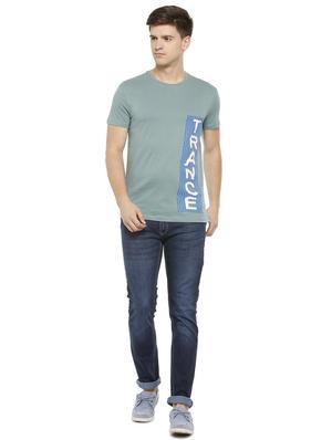 green cotton front print t-shirt - 15730003 - Standard Image - 3