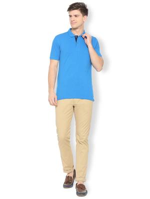 blue cotton polo t-shirt - 15730008 - Standard Image - 3