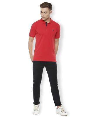red cotton polo t-shirt - 15730011 - Standard Image - 3