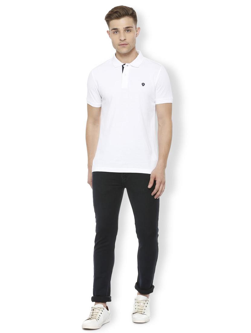 white cotton polo t-shirt - 15730015 - Zoom Image - 3