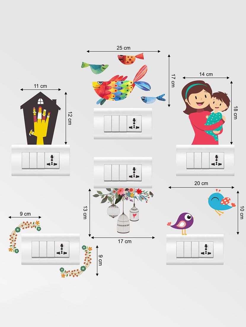 Wall Decals ' Color Switch Board Combo Wall stickers (PVC Vinyl) - 15730206 - Zoom Image - 3