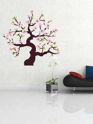 Wall Decals ' Pink Flower Tree Sticker ' Wall stickers (PVC Vinyl) - 15730237 - Standard Image - 3