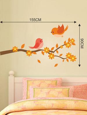 Wall Decals ' Love Birds Sticker ' Wall stickers (PVC Vinyl) - 15730241 - Standard Image - 3