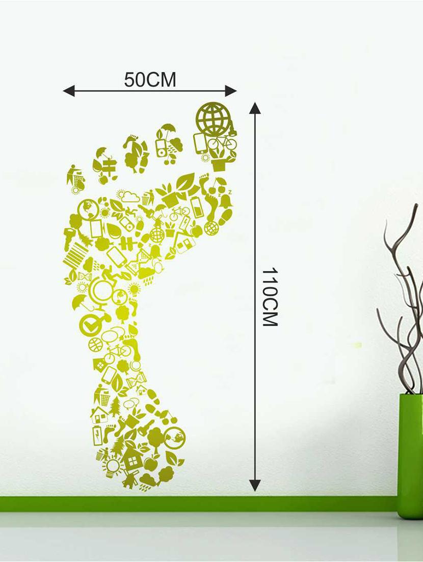 Wall Decals ' Carbon Foot Print ' Wall stickers (PVC Vinyl) - 15730246 - Zoom Image - 3