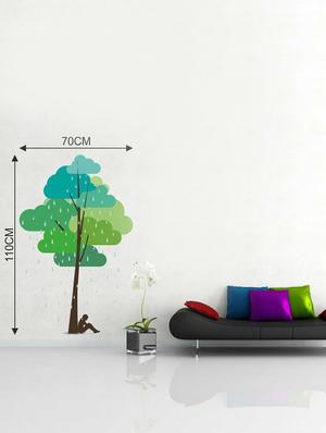 Wall Decals ' Colorful Fantasy Tree ' Wall stickers (PVC Vinyl) - 15730247 - Standard Image - 3