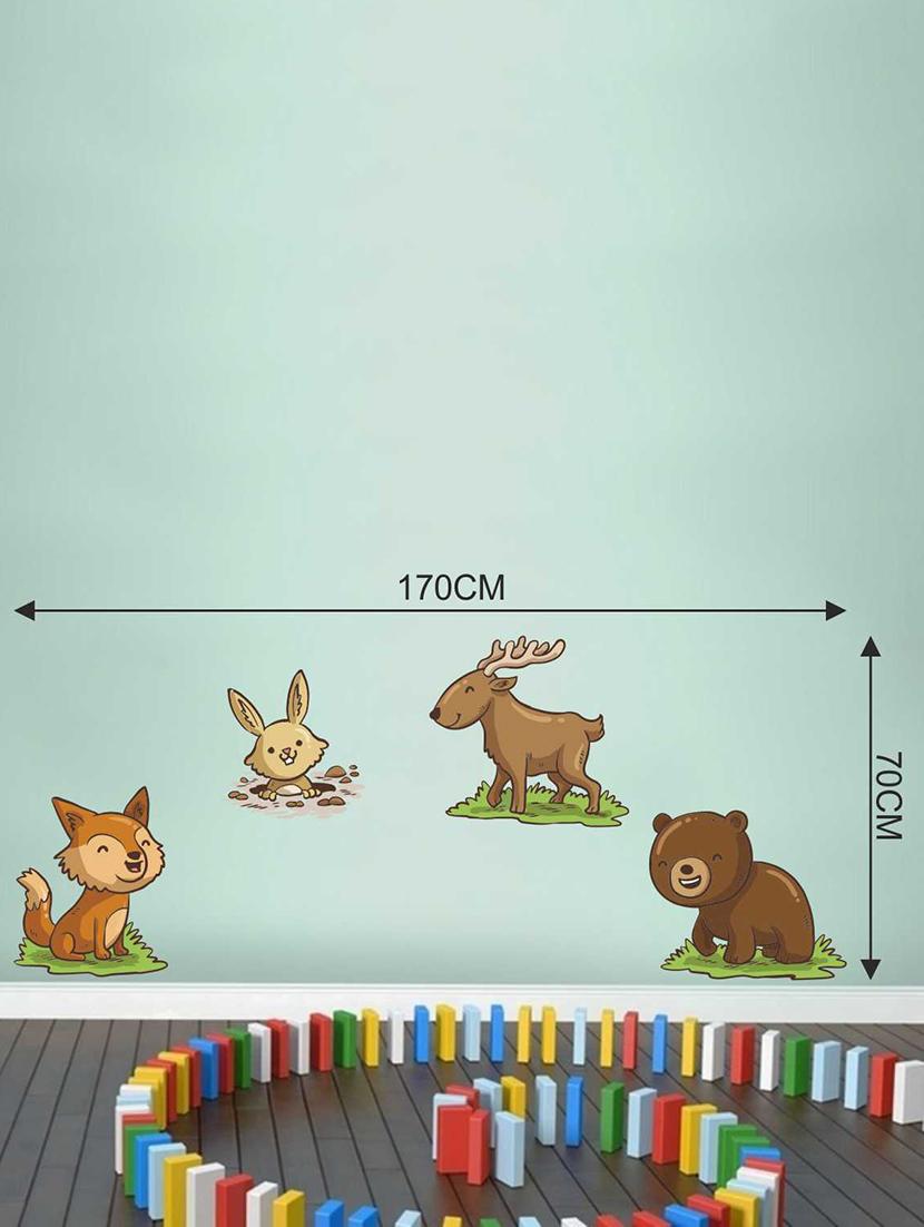 Wall Decals ' Baby Animals Sticker ' Wall stickers (PVC Vinyl) Multicolour - 15730249 - Zoom Image - 3