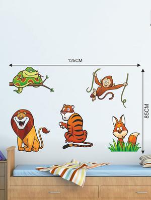 Wall Decals ' Wild Animals Sticker ' Wall stickers (PVC Vinyl) - 15730250 - Standard Image - 3