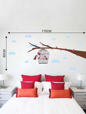 Wall Decals ' Bird Cage ' Wall stickers (PVC Vinyl) - 15730260 - Standard Image - 3