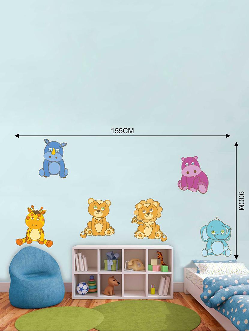 Wall Decals ' Cartoon Animals ' Wall stickers (PVC Vinyl) - 15730263 - Zoom Image - 3